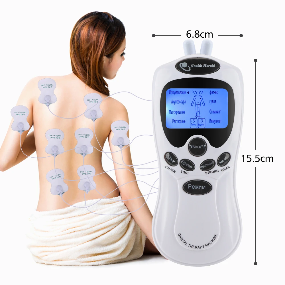 8 Modes TENS Therapy Massager Electric Body Pain Relief Muscle Stimulation Treatment Device LCD Display Massage Instrument
8 Modes TENS Therapy Massager Electric Body Pain Relief Muscle Stimulation Treatment Device LCD Display Massage Instrument