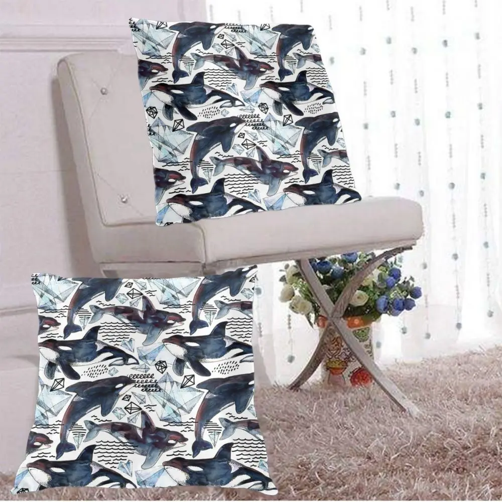 2Pcs Square Pillow Case Killer Whale Arctic Ice Decorative Cushion Pillow Cover for Bedroom Living Room Home Hall Art Decor
2Pcs Square Pillow Case Killer Whale Arctic Ice Decorative Cushion Pillow Cover for Bedroom Living Room Home Hall Art Decor