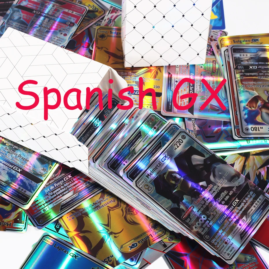 10-100Pcs Spanish Version Pokemon Shining Cards V GX MEGA TAG TEAM EX Game Battle Cards
10-100Pcs Spanish Version Pokemon Shining Cards V GX MEGA TAG TEAM EX Game Battle Cards