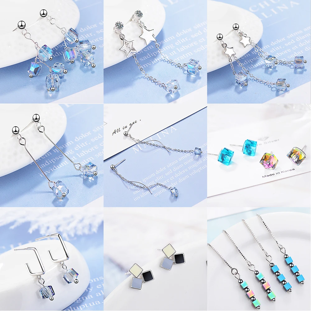 Square Artificial Crystal Earrings for Women Sweet Temperament Personality Trendy 2021 Korean Jewelry Female Drop Earrings Gift
Square Artificial Crystal Earrings for Women Sweet Temperament Personality Trendy 2021 Korean Jewelry Female Drop Earrings Gift
