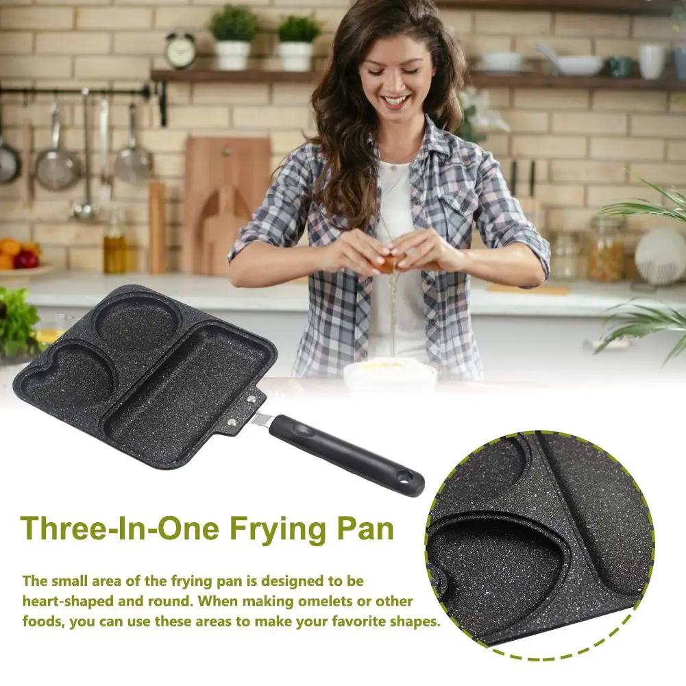 3-In-1 Frying Pan Egg Frying Pot Thickened Omelet Pan Non-stick Egg Pancake Steak Pan Cooking Egg Ham Pans Breakfast Maker
3-In-1 Frying Pan Egg Frying Pot Thickened Omelet Pan Non-stick Egg Pancake Steak Pan Cooking Egg Ham Pans Breakfast Maker