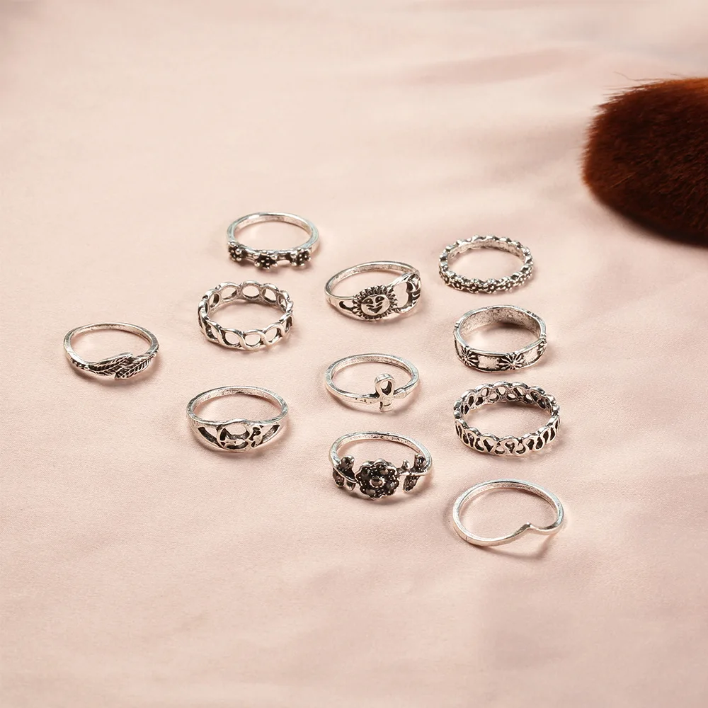 Fashion Hot SaleTocona 11pcs/Set Personality Punk Wind Set Hollow Flower Midi Finger Rings Unique Design For Women Bohemia
Fashion Hot SaleTocona 11pcs/Set Personality Punk Wind Set Hollow Flower Midi Finger Rings Unique Design For Women Bohemia