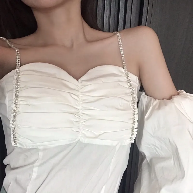 Slash Neck Women's Clothing Sexy Off Shoulder Blouses White Tops Fashion Brand Summer Blusa Feminina Crop Top Shirts 2021 New
Slash Neck Women's Clothing Sexy Off Shoulder Blouses White Tops Fashion Brand Summer Blusa Feminina Crop Top Shirts 2021 New