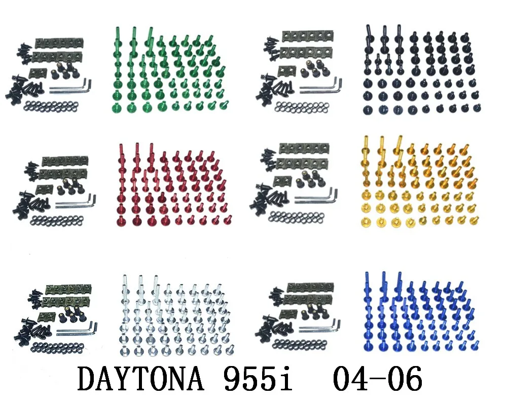

Мотоцикл Полный Обтекатель Болты Комплект болты для кузовных работ для Fit TRIUMPH DAYTONA 955i 2004-2006