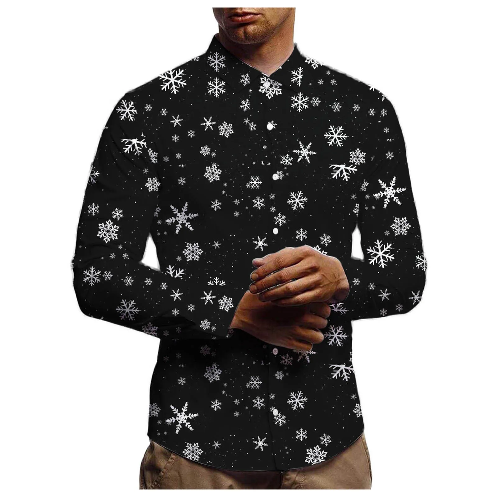 Winter Christmas Long Shirts Printed Fashion Autumn Sleeve Top Men's Casual Blouse Men Shirts Casual
Winter Christmas Long Shirts Printed Fashion Autumn Sleeve Top Men's Casual Blouse Men Shirts Casual