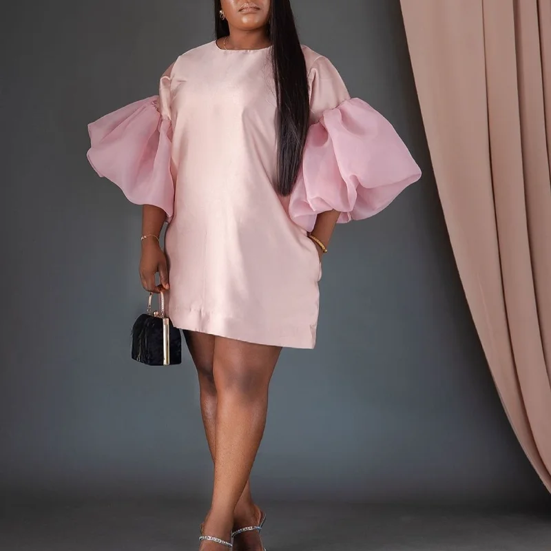 Women Pink Shirt Dress Summer O Neck Patchwork Lantern Sleeve Loose Mini Dresses 2021 Fashion New Casual Female Clothing Gowns
Women Pink Shirt Dress Summer O Neck Patchwork Lantern Sleeve Loose Mini Dresses 2021 Fashion New Casual Female Clothing Gowns
