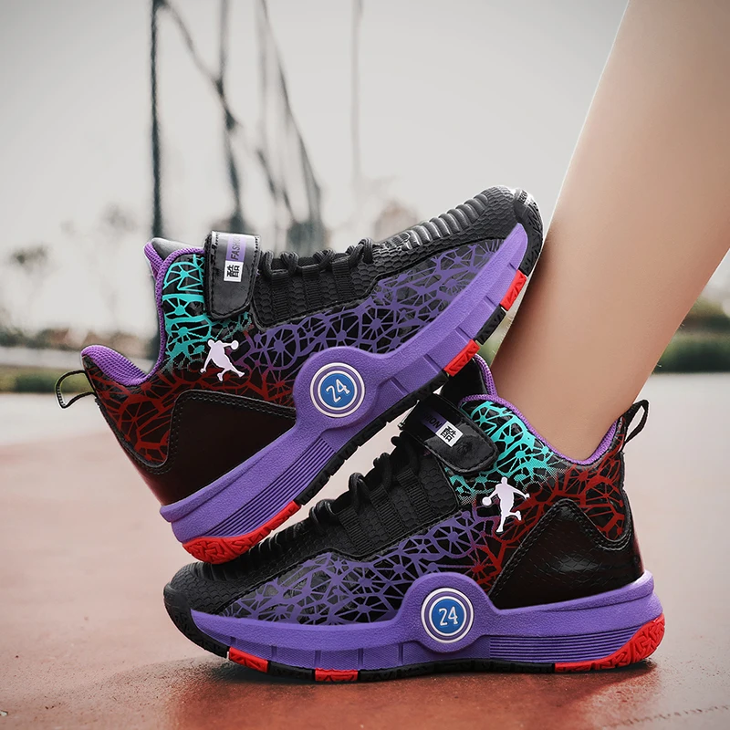 Детская брендовая Баскетбольная обувь для мальчиков, кожаная спортивная обувь, Нескользящие Детские кроссовки на толстой подошве, детская ... 
Детская брендовая Баскетбольная обувь для мальчиков, кожаная спортивная обувь, Нескользящие Детские кроссовки на толстой подошве, детская ...