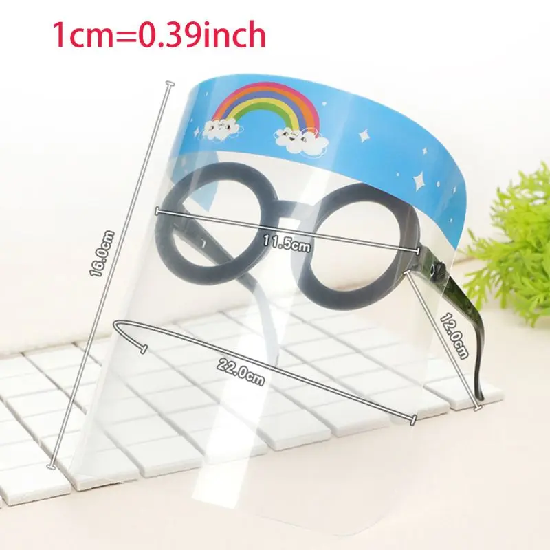 5Pcs Kids Safety Full Face Shield with Glasses Frame Goggle Reusable Clear Visor Anti-Droplet Cartoon Protective Mask
5Pcs Kids Safety Full Face Shield with Glasses Frame Goggle Reusable Clear Visor Anti-Droplet Cartoon Protective Mask