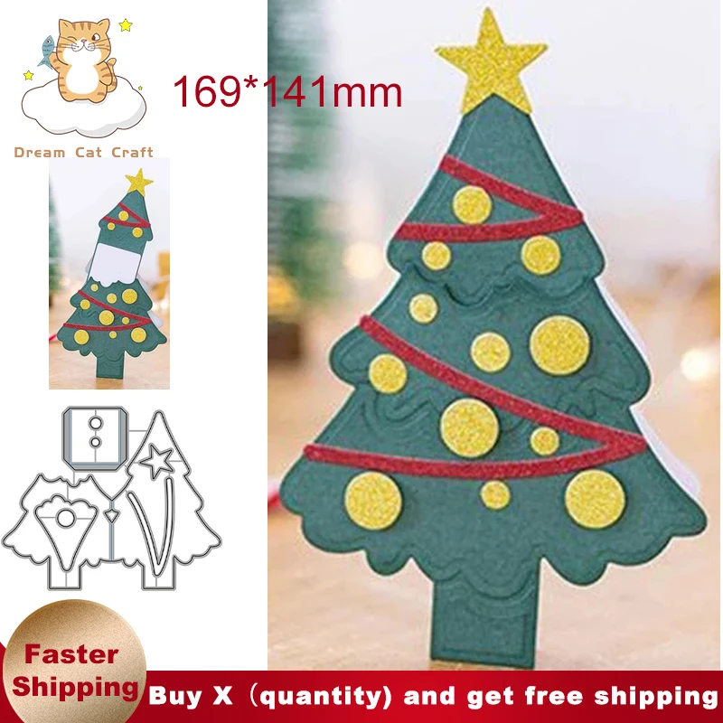 Christmas Tree Topped with A Star Metal Cutting Dies Cut Mold Card Scrapbook Paper Knife Mould Blade Punch DIY Handicrafts 2022
Christmas Tree Topped with A Star Metal Cutting Dies Cut Mold Card Scrapbook Paper Knife Mould Blade Punch DIY Handicrafts 2022
