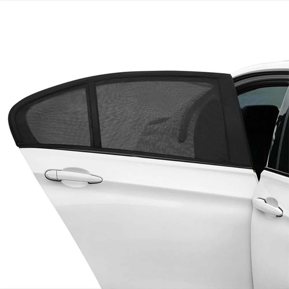 2Pcs Car Sun Visor Rear Side Window Sun Shade Mesh Fabric Sun Visor Shade Cover Shield UV Protector Black Auto Sunshade Curtain
2Pcs Car Sun Visor Rear Side Window Sun Shade Mesh Fabric Sun Visor Shade Cover Shield UV Protector Black Auto Sunshade Curtain