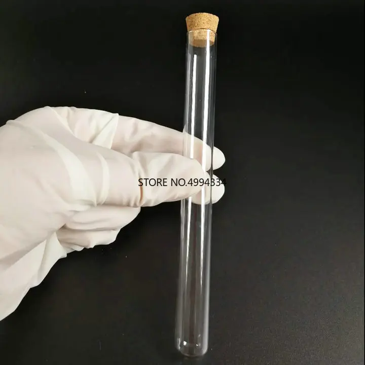50pcs/lot 15x150mm Round bottom Clear Glass test tube with cork stopper for Test
50pcs/lot 15x150mm Round bottom Clear Glass test tube with cork stopper for Test