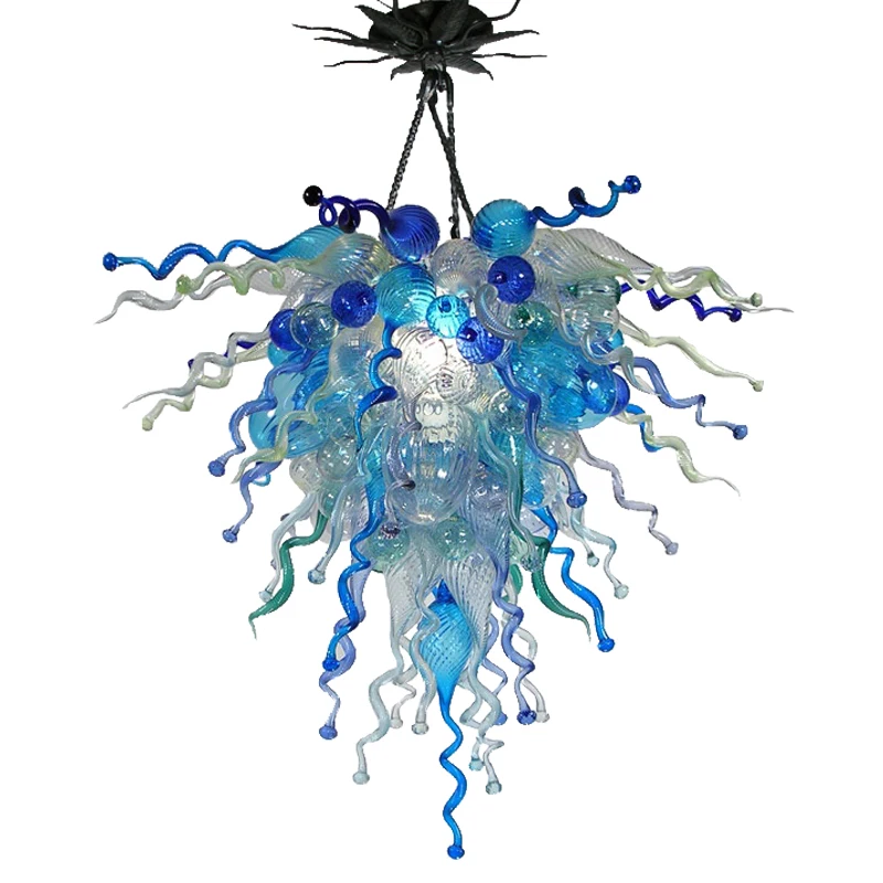 Blue Color Murano Custom Made Art Chandelier Lighting LED Hand Blown Glass Chandeliers for Furniture Living Room
Blue Color Murano Custom Made Art Chandelier Lighting LED Hand Blown Glass Chandeliers for Furniture Living Room