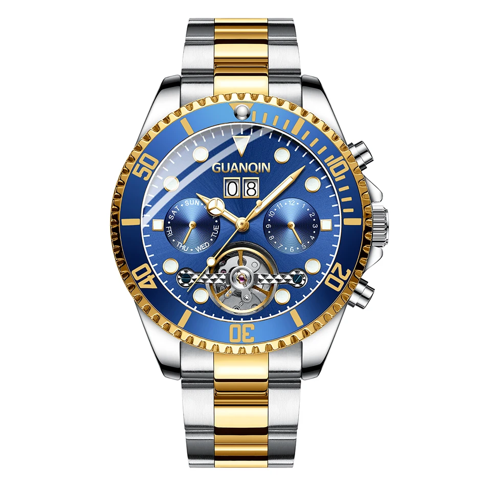 GUANQIN GH17004 Clock Automatic Diving Watch Mechanical Swimming Waterproof Tourbillon Style Clock Men Luxury Relogio Masculino
GUANQIN GH17004 Clock Automatic Diving Watch Mechanical Swimming Waterproof Tourbillon Style Clock Men Luxury Relogio Masculino