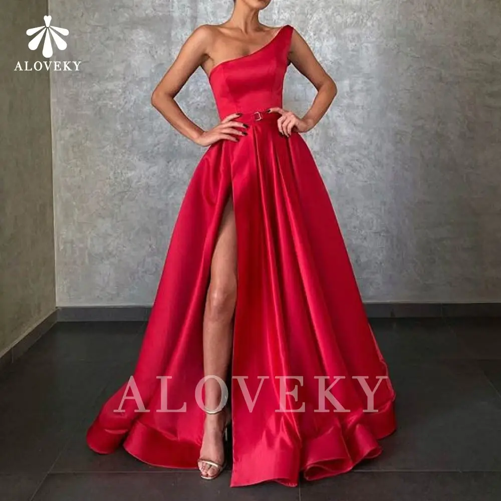 Red Satin Women's Evening Dress 2021 A-Line Formal Dresses Side Split One Shoulder Special Occasion Dresses Long Party Dress
Red Satin Women's Evening Dress 2021 A-Line Formal Dresses Side Split One Shoulder Special Occasion Dresses Long Party Dress