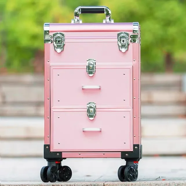 Aluminum alloy professional cosmetic case pull rod with makeup artist portable large capacity lock nail embroidery beauty hair t
Aluminum alloy professional cosmetic case pull rod with makeup artist portable large capacity lock nail embroidery beauty hair t