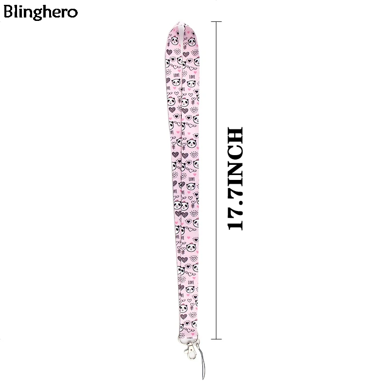 Blinghero мультфильм панда Lanyards Kawaii Мобильный телефон ключи ремешок держатель