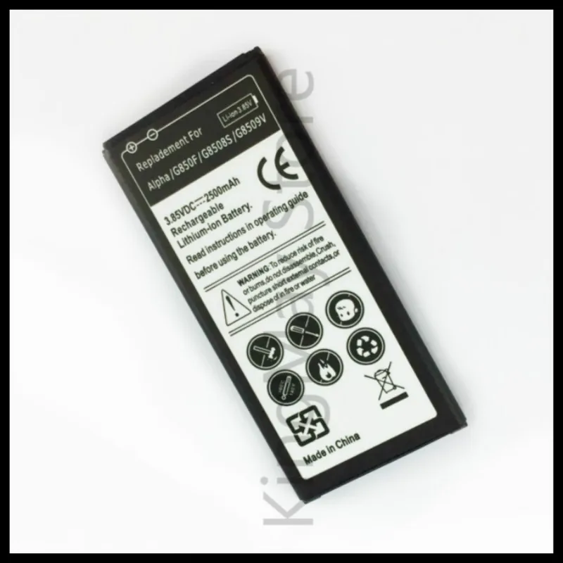 EB-BG850BBC Replacement Battery for Samsung Galaxy Alpha G850 G850F G8508S G8509V G8508 G850T G850V G850M battery g850
EB-BG850BBC Replacement Battery for Samsung Galaxy Alpha G850 G850F G8508S G8509V G8508 G850T G850V G850M battery g850