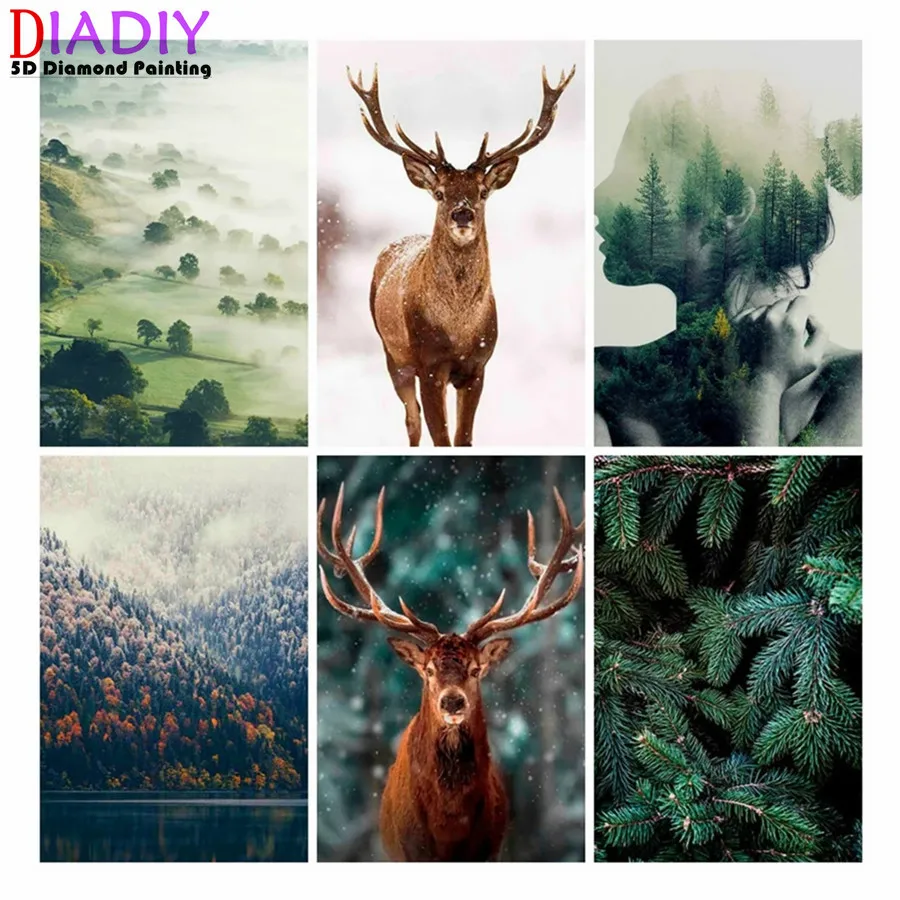5D DIY Diamond Embroidery Forest Tree Girl Diamond Painting Full Drill Square Mosaic Deer Mountain Landscape Puzzle
5D DIY Diamond Embroidery Forest Tree Girl Diamond Painting Full Drill Square Mosaic Deer Mountain Landscape Puzzle