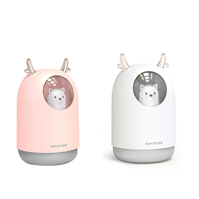 USB Humidifier 300Ml Cute Pet Ultrasonic Cool Mist Aroma Air Oil Diffuser Romantic Color LED Lamp Humidificador
USB Humidifier 300Ml Cute Pet Ultrasonic Cool Mist Aroma Air Oil Diffuser Romantic Color LED Lamp Humidificador