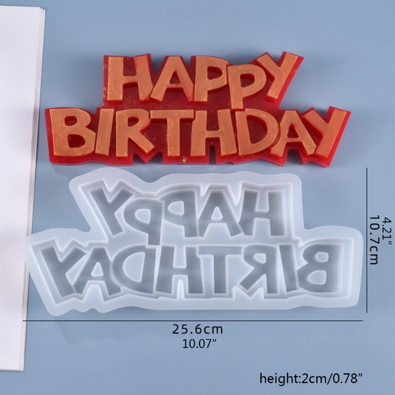 R58E Crystal Epoxy Resin Mold Handmade Letters Happy Birthday Listed Silicone Mould DIY Crafts Pendant Casting Tool
R58E Crystal Epoxy Resin Mold Handmade Letters Happy Birthday Listed Silicone Mould DIY Crafts Pendant Casting Tool