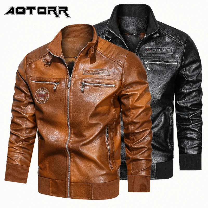 Motorcycle Leather Jacket Mens Autumn Winter Faux Leathers Zipper Windproof Coat Men Fashion Casual Coats 2021 New Jackets
Motorcycle Leather Jacket Mens Autumn Winter Faux Leathers Zipper Windproof Coat Men Fashion Casual Coats 2021 New Jackets