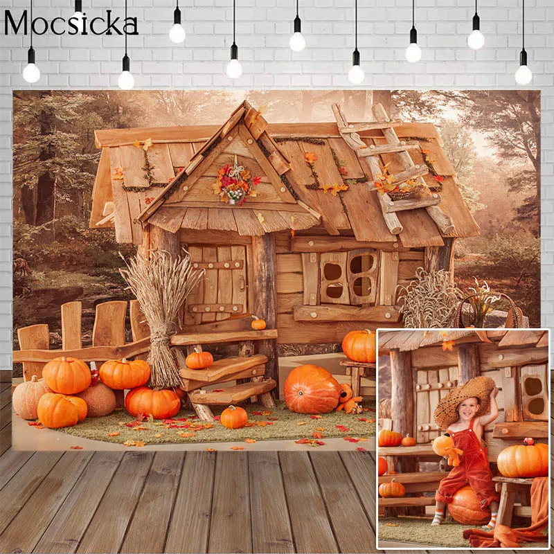 Halloween Photography Backdrop Fall Wood House Maple Leaf Straw Autumn Pumpkin Background Child Portrait Photophone Photo Studio
Halloween Photography Backdrop Fall Wood House Maple Leaf Straw Autumn Pumpkin Background Child Portrait Photophone Photo Studio