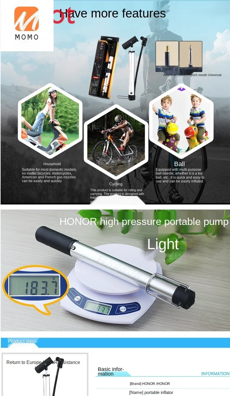 Mountain Bike Tire Pump Mini Road Bike High Pressure Tire Pump Tire Pump Cycling Fixture Bicycle Accessories
Mountain Bike Tire Pump Mini Road Bike High Pressure Tire Pump Tire Pump Cycling Fixture Bicycle Accessories
