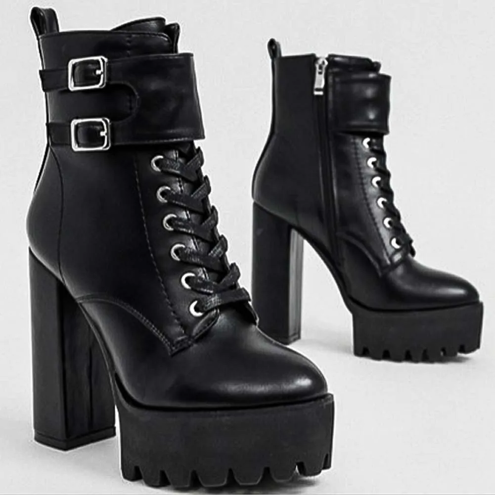 DORATASIA Women Buckle High Heels Shoes Lace Zipper Shoes Casual Party Design Boots Women Fashion Platform Boots
DORATASIA Women Buckle High Heels Shoes Lace Zipper Shoes Casual Party Design Boots Women Fashion Platform Boots