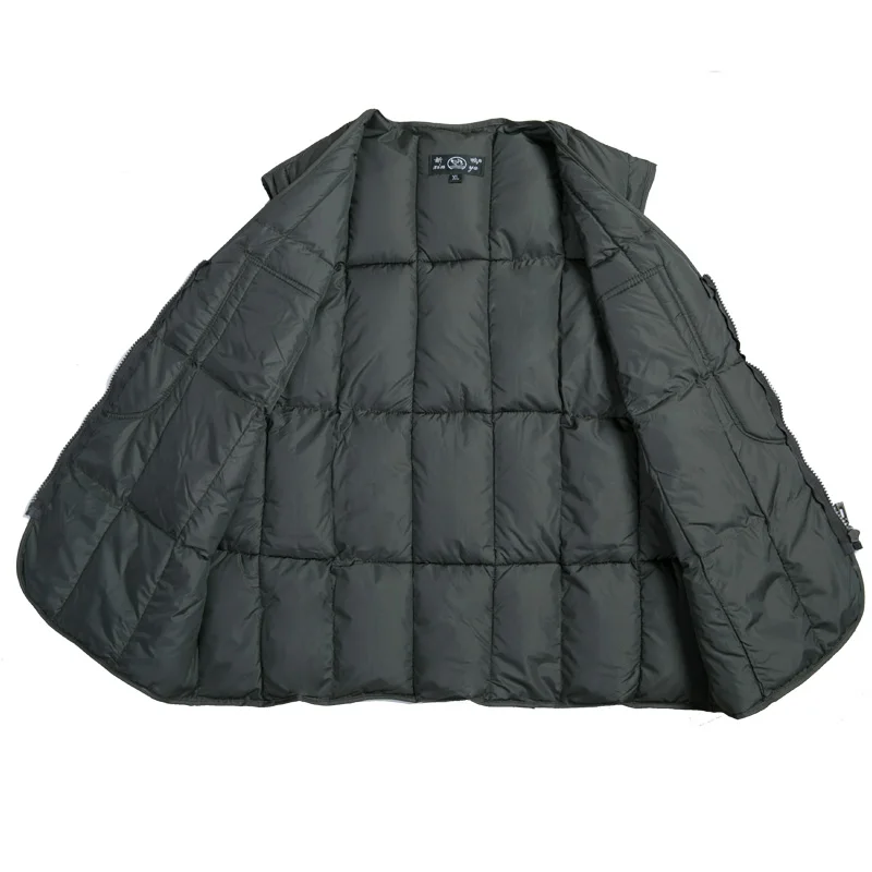 Cotton Sleeveless Men's Pockets Down Winter Thick Warm Outwear Jacket Coat Male multi-pocket Vest
Cotton Sleeveless Men's Pockets Down Winter Thick Warm Outwear Jacket Coat Male multi-pocket Vest