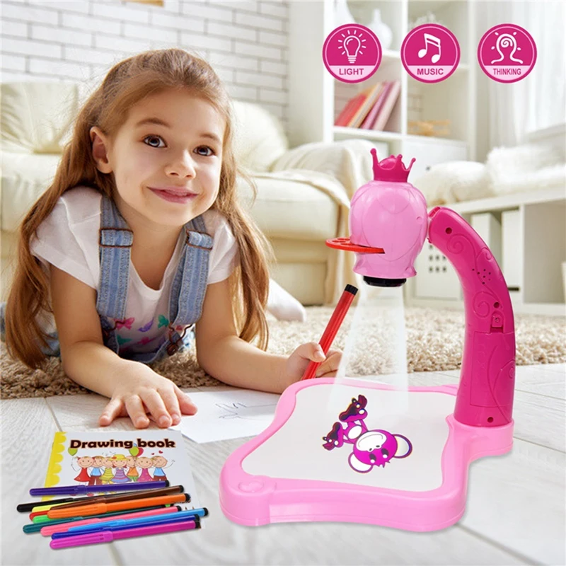 Children Led Projector Art Drawing Table Toys Kids Painting Board Desk Arts Educational Learning Paint Tools Toy
Children Led Projector Art Drawing Table Toys Kids Painting Board Desk Arts Educational Learning Paint Tools Toy