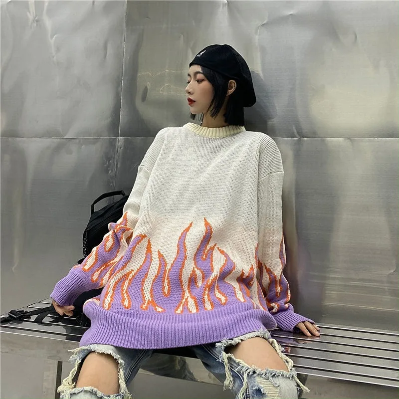 KOSAHIKI 2021 Sweater Harajuku Streetwear Women Pullovers Fashion O Neck Loose Pull Femme Japanese Casual Print Tops 11a023
KOSAHIKI 2021 Sweater Harajuku Streetwear Women Pullovers Fashion O Neck Loose Pull Femme Japanese Casual Print Tops 11a023