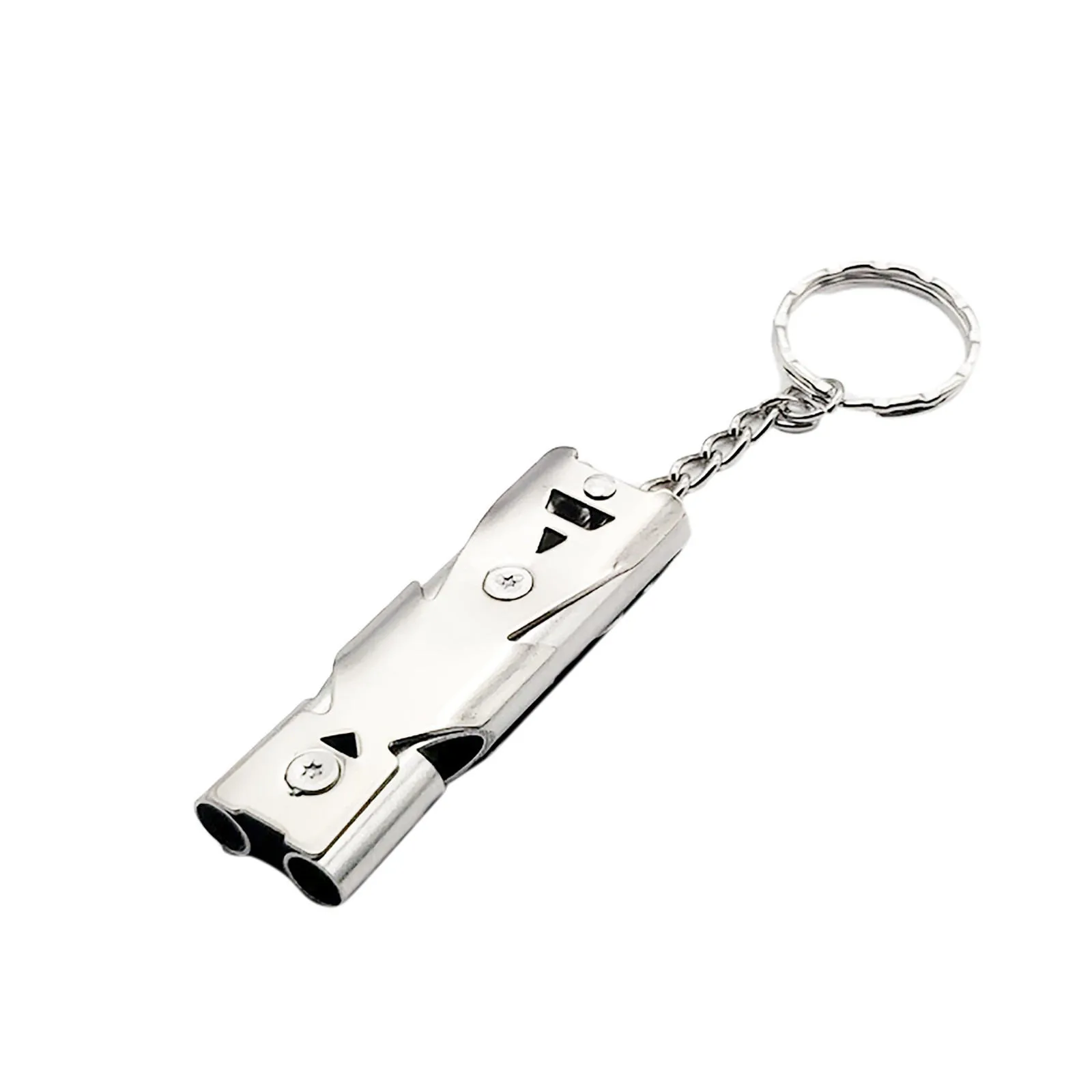 Stainless Steel Outdoor Survival Whistle Double Tube High Frequency Whistle Lightweight Durable Outdoor Portable Safety Warning
Stainless Steel Outdoor Survival Whistle Double Tube High Frequency Whistle Lightweight Durable Outdoor Portable Safety Warning