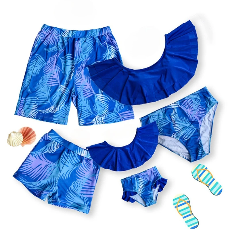 Blue Family Matching Swimwear Mother and Daughter Bikini Set Father Son Beach Shorts Baby Girl Swimsuit
Blue Family Matching Swimwear Mother and Daughter Bikini Set Father Son Beach Shorts Baby Girl Swimsuit