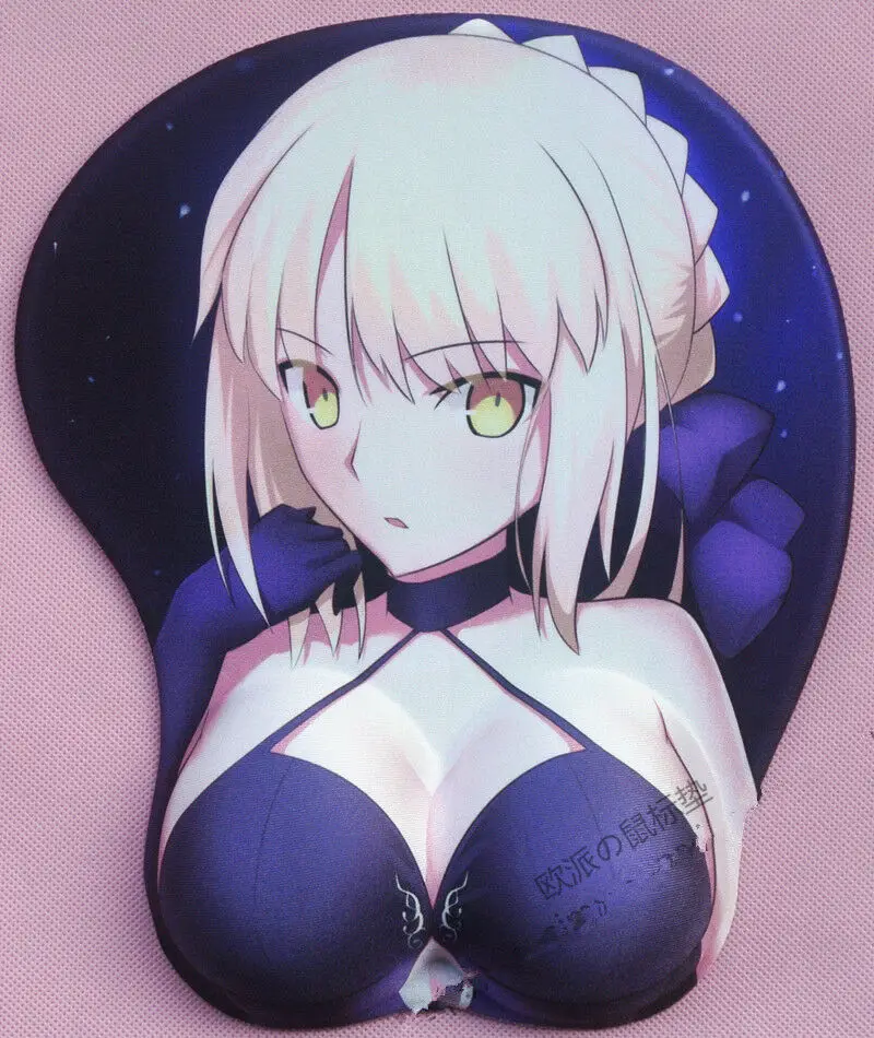 FGO Fate Grand заказ компьютерный 3D коврик для мыши с надписью Saber выполненный в судьбе