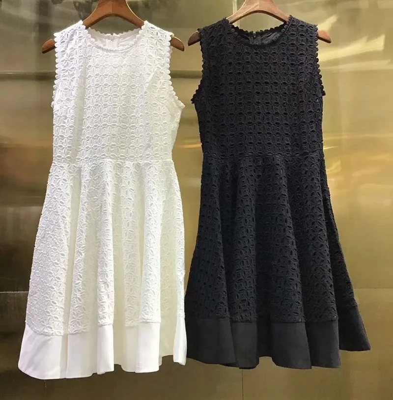 & Slim Fit Flare Dress 2021 Spring Summer Clothing Women O-Neck Allover Exquisite Embroidery Sleeveless White Black Dress Event
& Slim Fit Flare Dress 2021 Spring Summer Clothing Women O-Neck Allover Exquisite Embroidery Sleeveless White Black Dress Event