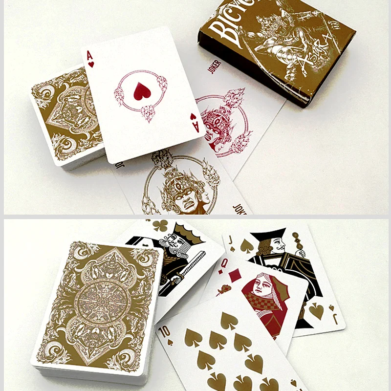 Bicycle Black Core Paper Golden Ashura Deck Playing Cards Exquisite Design Adcanced Pokerset Magic Tricks Gift Collection
Bicycle Black Core Paper Golden Ashura Deck Playing Cards Exquisite Design Adcanced Pokerset Magic Tricks Gift Collection