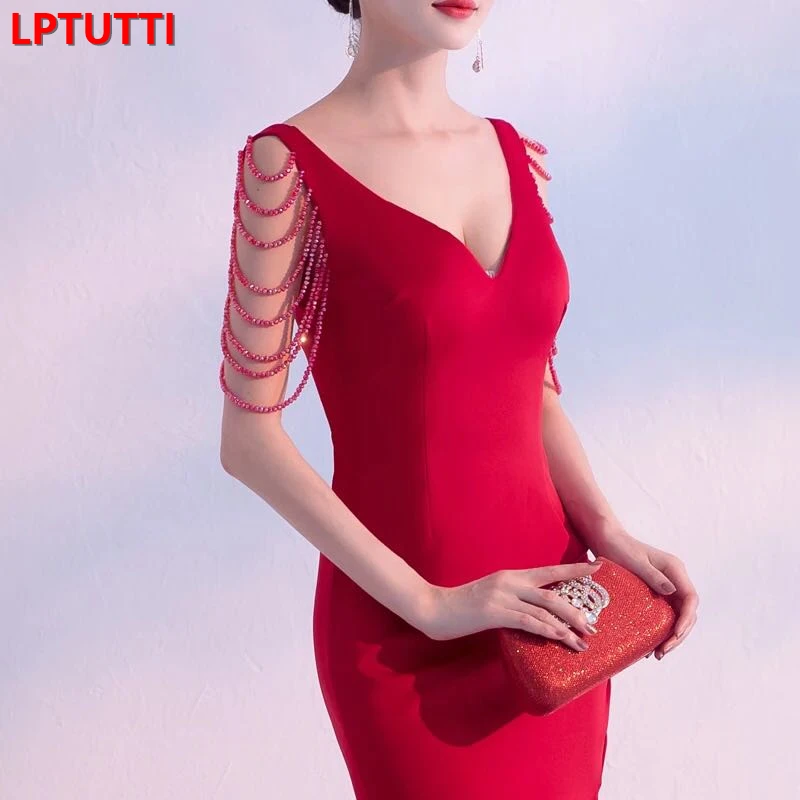 LPTUTTI Crystal Beading New For Women Elegant Date Ceremony Party Prom Gown Formal Gala Events Luxury Long Evening Dresses 
LPTUTTI Crystal Beading New For Women Elegant Date Ceremony Party Prom Gown Formal Gala Events Luxury Long Evening Dresses
