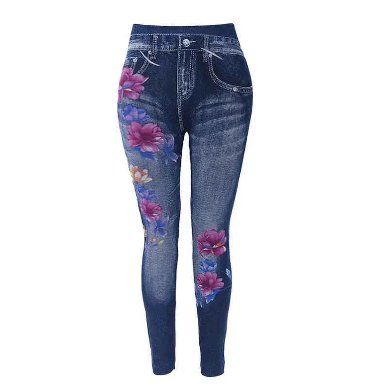 Y166 Slim Women Leggings Floral Print Pencil Faux Denim Jeans Casual Leggings S-3XL
Y166 Slim Women Leggings Floral Print Pencil Faux Denim Jeans Casual Leggings S-3XL