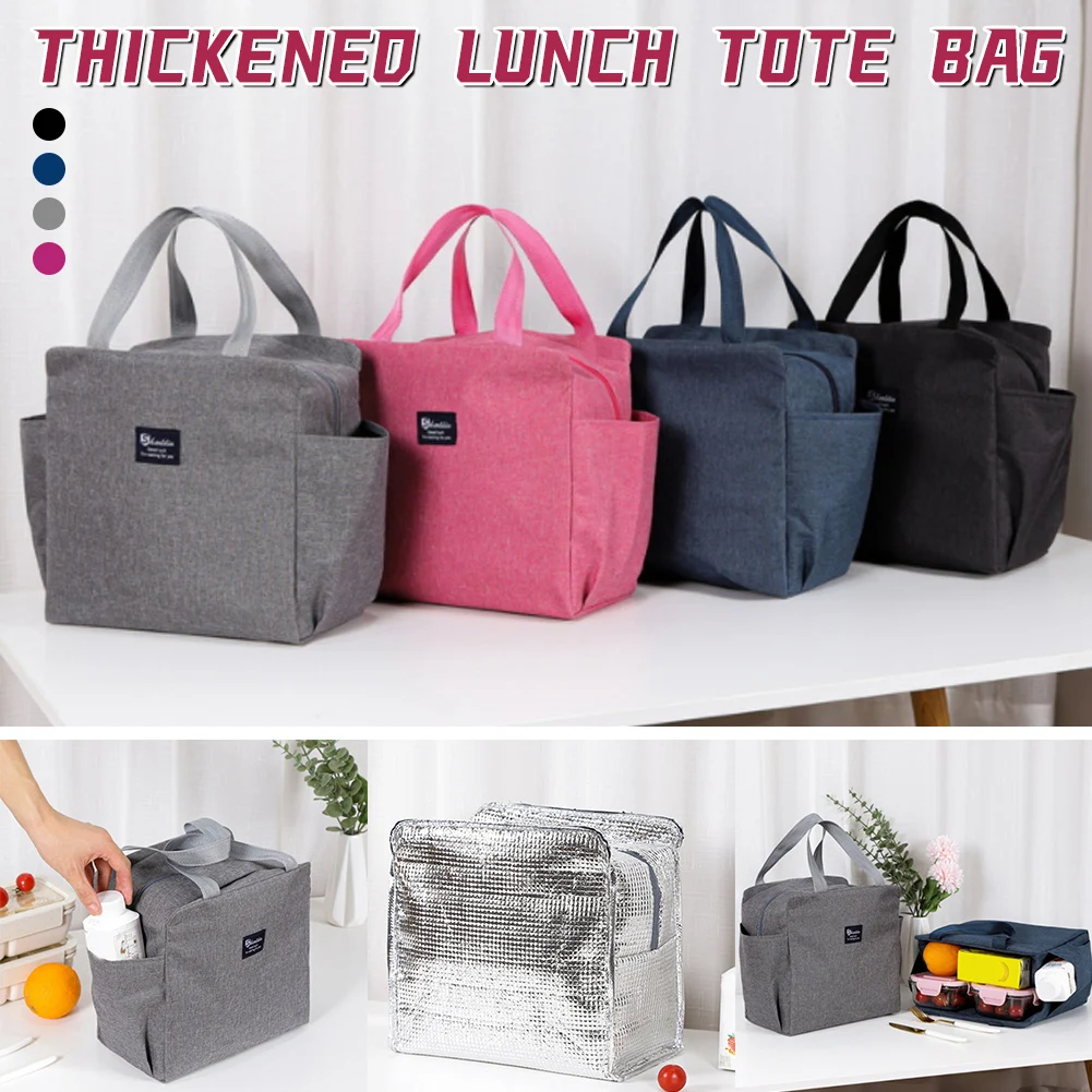 Portable Lunch Bag New Thermal Insulated Lunch Box Tote Cooler Handbag Bento Pouch Dinner Container School Food Storage Bags
Portable Lunch Bag New Thermal Insulated Lunch Box Tote Cooler Handbag Bento Pouch Dinner Container School Food Storage Bags