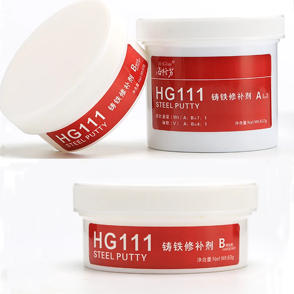 HiGlue 111 epoxy metal repair putty , plastic iron steel putty repairing adhesive 500g/set
HiGlue 111 epoxy metal repair putty , plastic iron steel putty repairing adhesive 500g/set