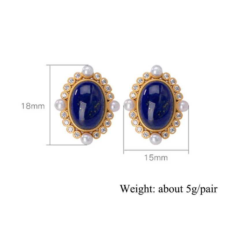 V.YA 925 Sterling Silver Lapis Lazuli Pearl Earrings Light Luxury Pearl Button Ball Stud Earrings For Women Best Gifts Jewerly
V.YA 925 Sterling Silver Lapis Lazuli Pearl Earrings Light Luxury Pearl Button Ball Stud Earrings For Women Best Gifts Jewerly