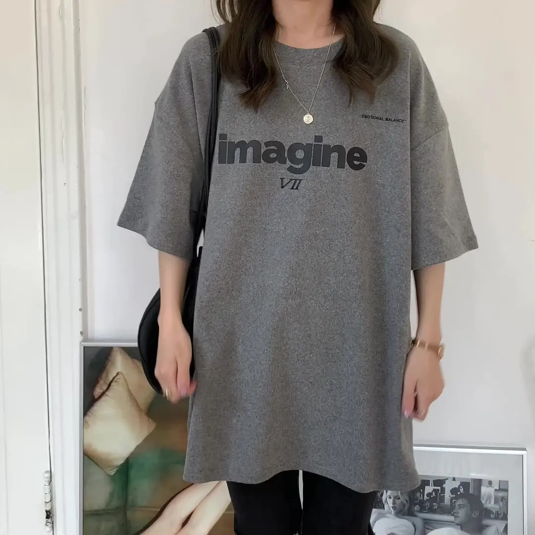 Short-sleeved T-shirt female summer ins tide undershirt missing loose Korean letter t-shirt top loose all-match
Short-sleeved T-shirt female summer ins tide undershirt missing loose Korean letter t-shirt top loose all-match