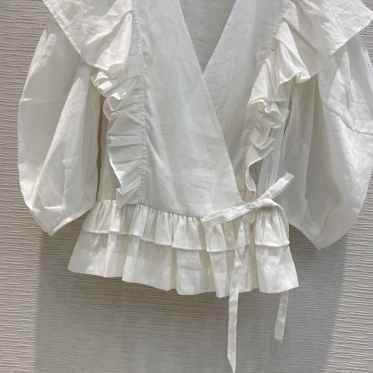 2020 Early Spring Women's Dress New Temperament Palace Bubble Sleeve Flounced Edge Waist Jacket Plus Size Tshirt
2020 Early Spring Women's Dress New Temperament Palace Bubble Sleeve Flounced Edge Waist Jacket Plus Size Tshirt