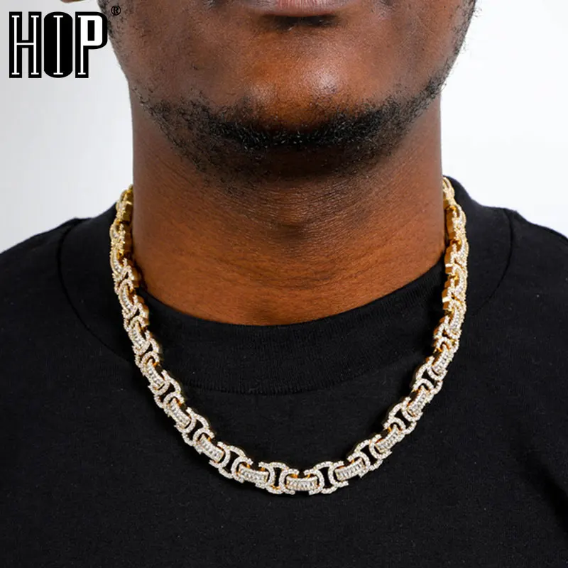 Hip Hop 13MM Heavy Byzantine Baguette Bling Iced Out Copper Setting AAA+ CZ Stones Necklace For Men Women Jewelry
Hip Hop 13MM Heavy Byzantine Baguette Bling Iced Out Copper Setting AAA+ CZ Stones Necklace For Men Women Jewelry