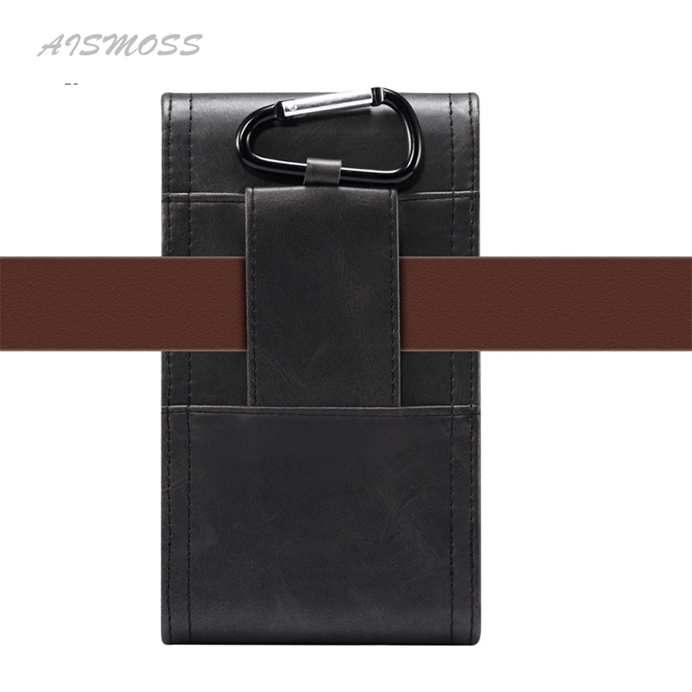 AISMOSS Leather Cell Phone Pouch Wallet Credit Card Holder Belt Bag Mobile Phone Protection Waist Bag
AISMOSS Leather Cell Phone Pouch Wallet Credit Card Holder Belt Bag Mobile Phone Protection Waist Bag