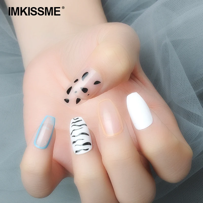 IMKISSME White Cow Fake Nails Art Tip Press on Nails with Glue Designs Full Artificial Cover IK64
IMKISSME White Cow Fake Nails Art Tip Press on Nails with Glue Designs Full Artificial Cover IK64