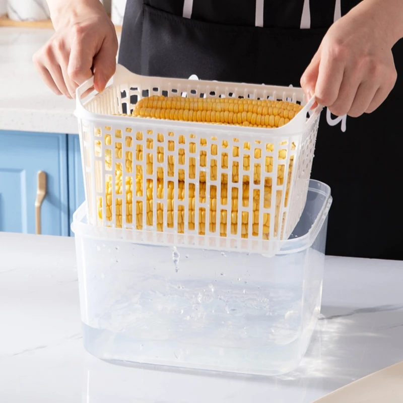 P82D Double Layer Drain Tray Food Preservation Double Layer Drying Rack Can Be Used for fruit Vegetable Kitchen Household
P82D Double Layer Drain Tray Food Preservation Double Layer Drying Rack Can Be Used for fruit Vegetable Kitchen Household