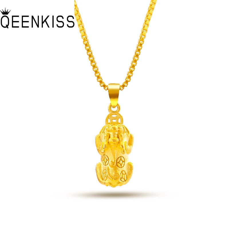 QEENKISS 24KT Gold PIXIU Necklace For Women Vintage Coin Pendant Necklace Wedding Jewelry Wholesale Gift Free Shipping NC537
QEENKISS 24KT Gold PIXIU Necklace For Women Vintage Coin Pendant Necklace Wedding Jewelry Wholesale Gift Free Shipping NC537