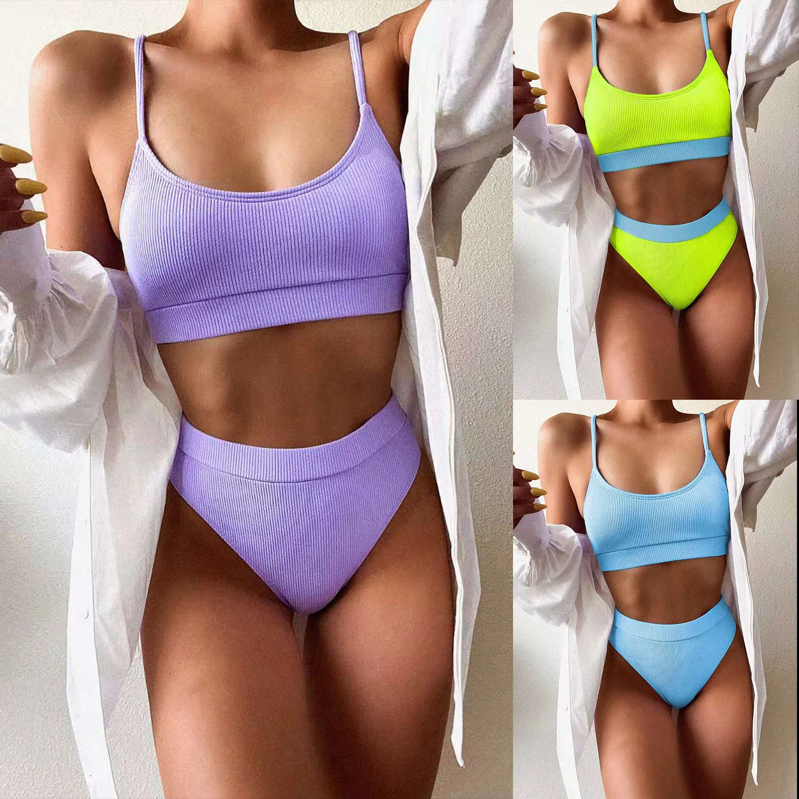 2021 Sexy Bikini Set Pure Color Bikini Women Swimwear Bathing Suit Swimsuit Female Swimming Suit Bandage Swimsuit Thong Bikini
2021 Sexy Bikini Set Pure Color Bikini Women Swimwear Bathing Suit Swimsuit Female Swimming Suit Bandage Swimsuit Thong Bikini