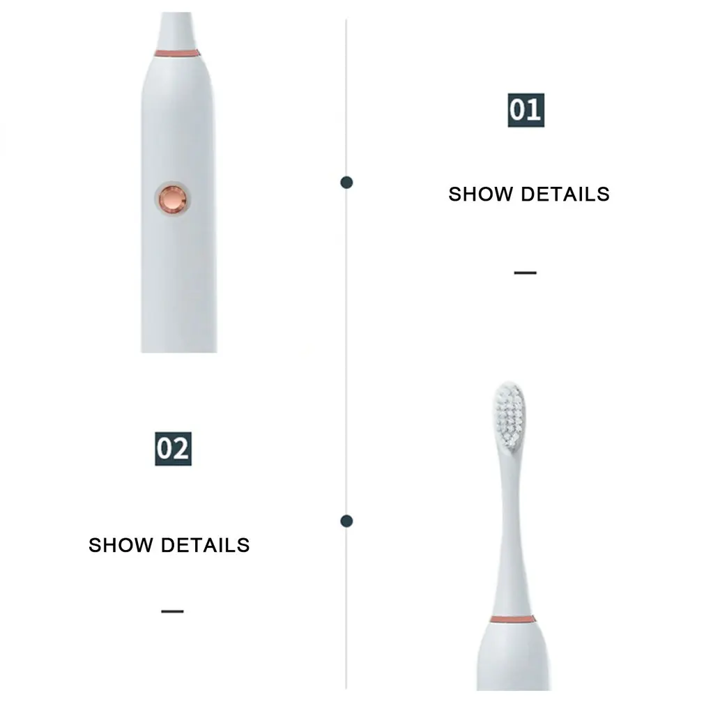 Portable Electric Adult Battery Type Toothbrush Soft Sonic Electric Toothbrush Antibacterial Brush Head Valentine's Day Gift
Portable Electric Adult Battery Type Toothbrush Soft Sonic Electric Toothbrush Antibacterial Brush Head Valentine's Day Gift